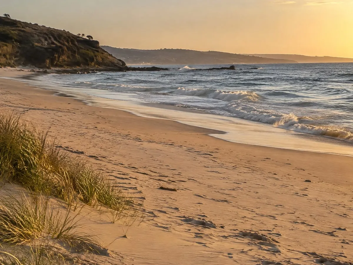 The beach, empty