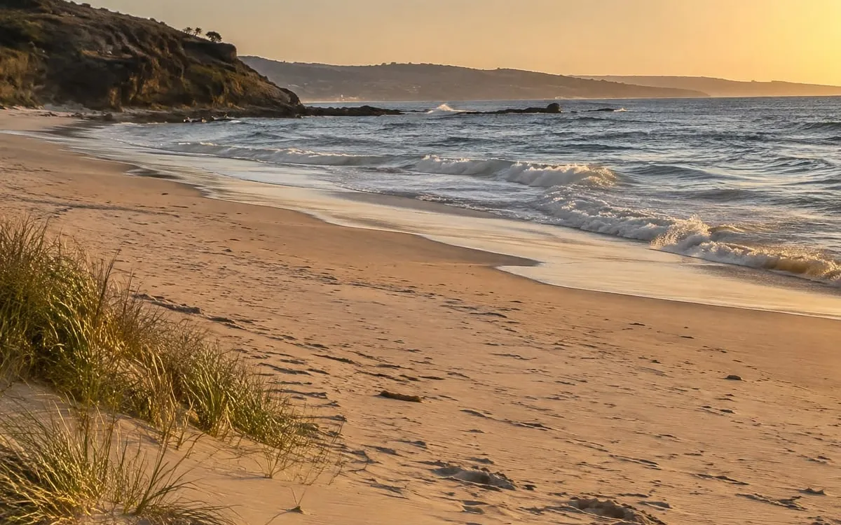 The empty beach set