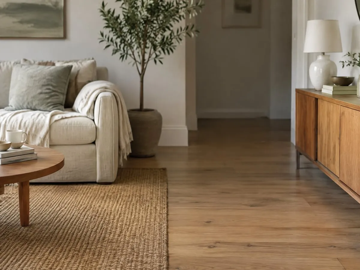 The living room, empty