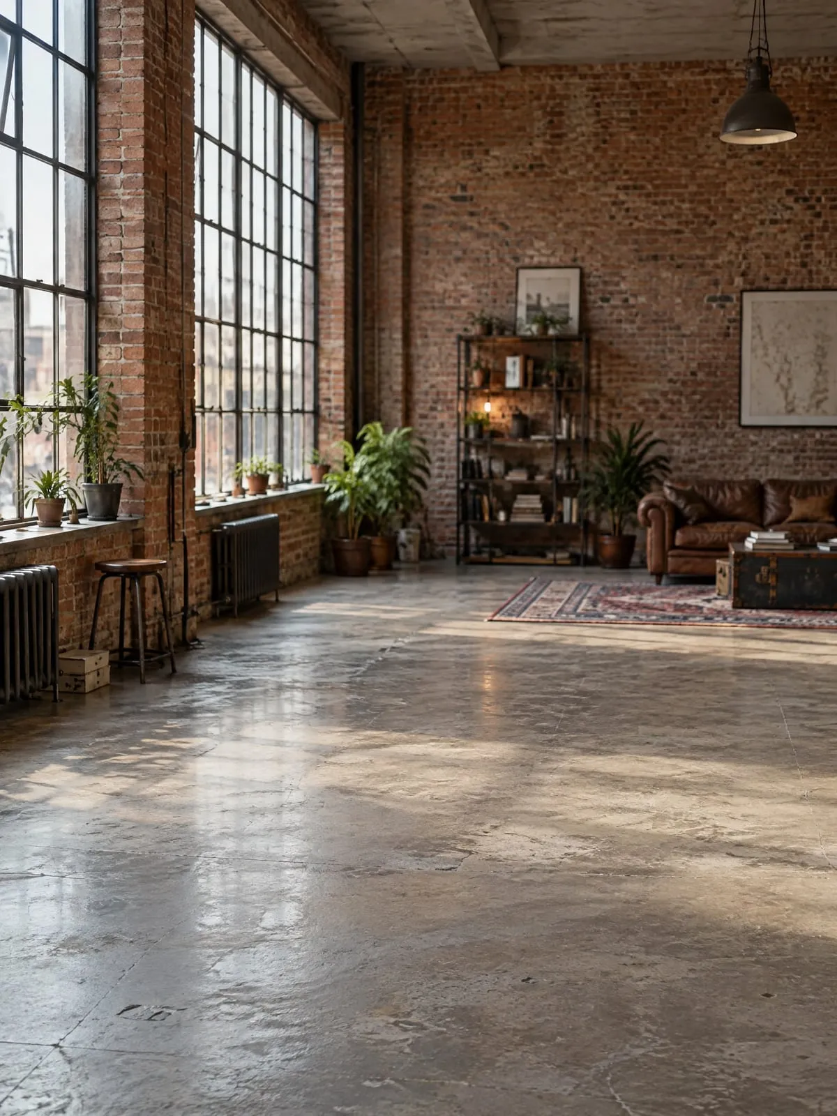 The empty brick loft