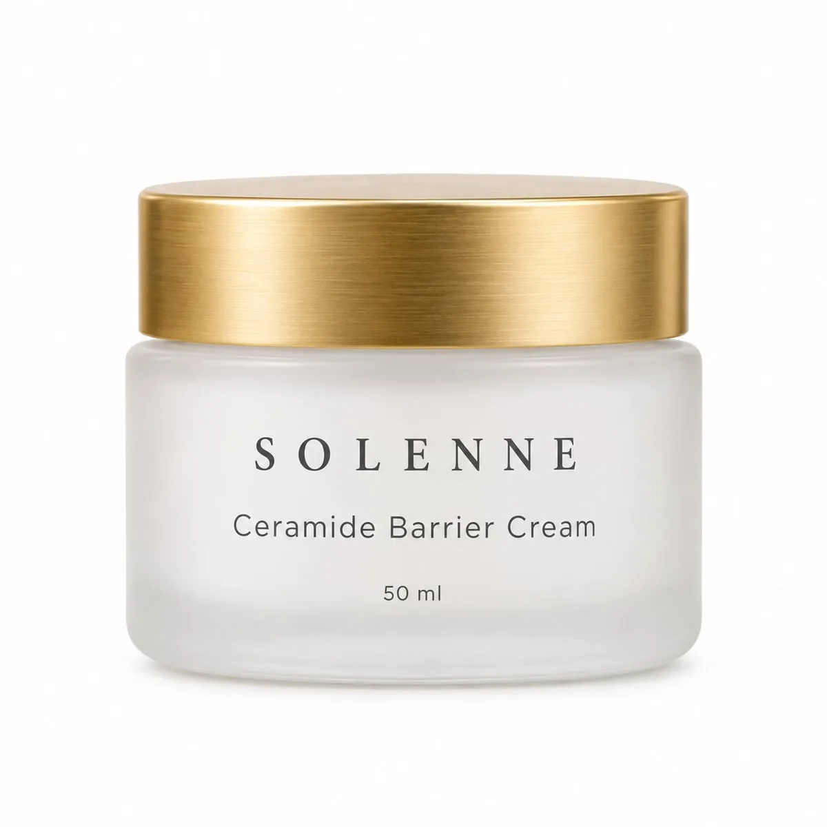 The SOLENNE ceramide cream, photographed on its own