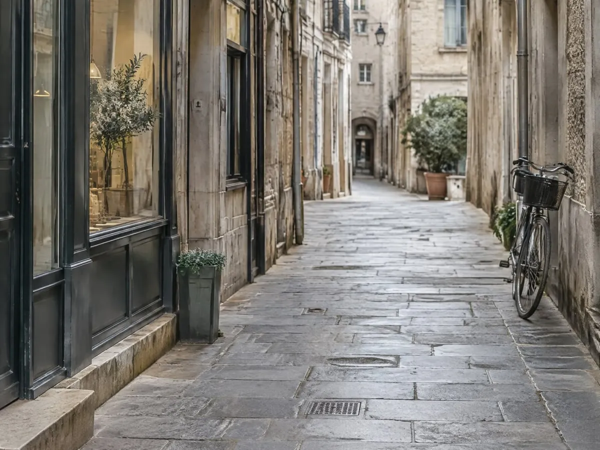 The street, empty