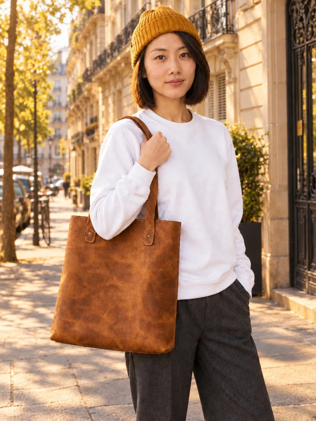 The Paris photo again, in warm golden-hour light